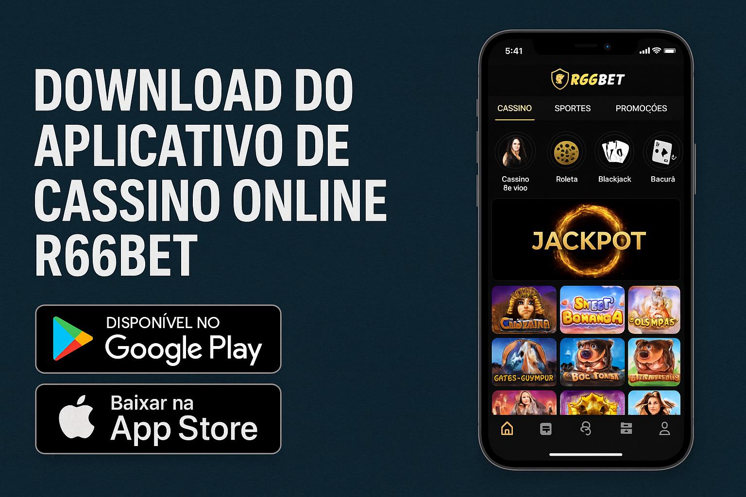 Baixar o R66BET Cassino App